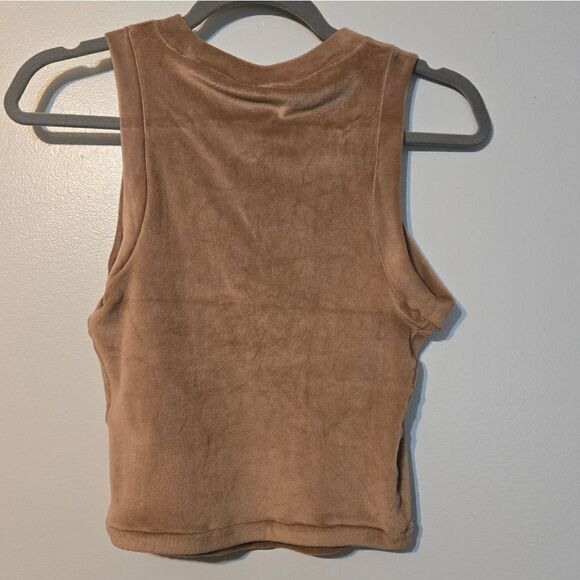 Skims Velour Honey Crew Neck Tank Small - Picture 3 of 4